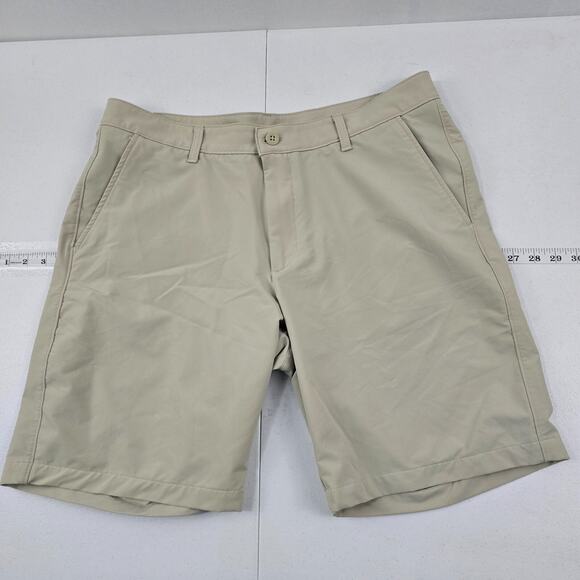 Under Armour‎ tech golf shorts beige tan mens UA size 38 5230 - Picture 1 of 10